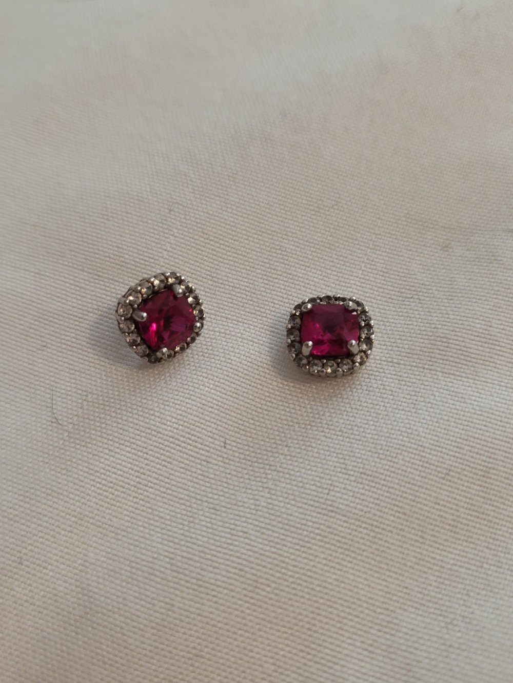 Ruby Stud Earrings - Picture 3 of 3